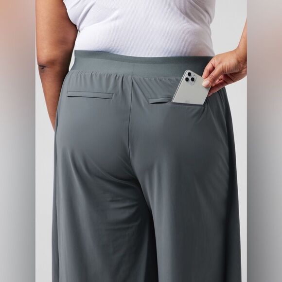 Athleta Cosmic Wrap Pant NEW Minimalist Grey Size 0 - Picture 4 of 16